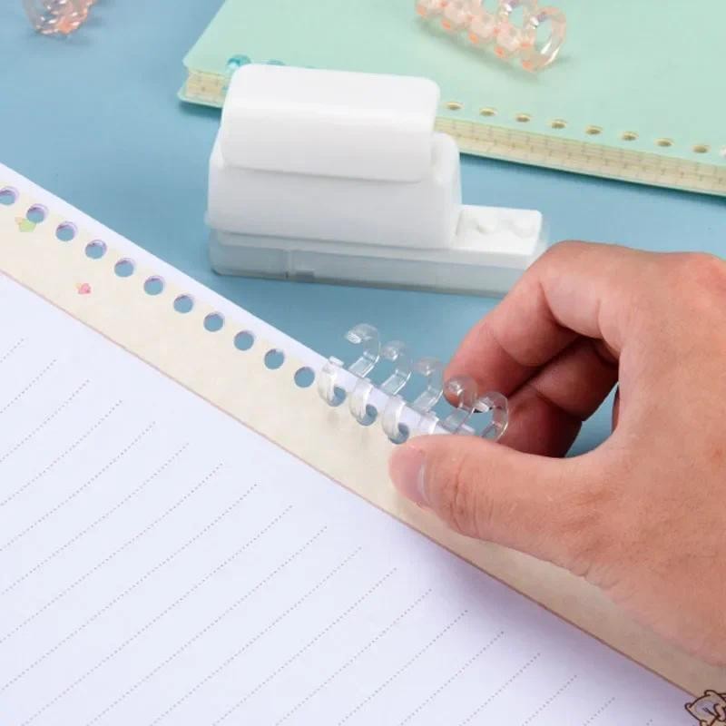 Fromthenon 5 Holes Puncher Loose Leaf Notebook Paper Mini Puncher Loose-leaf Binding Student Office 