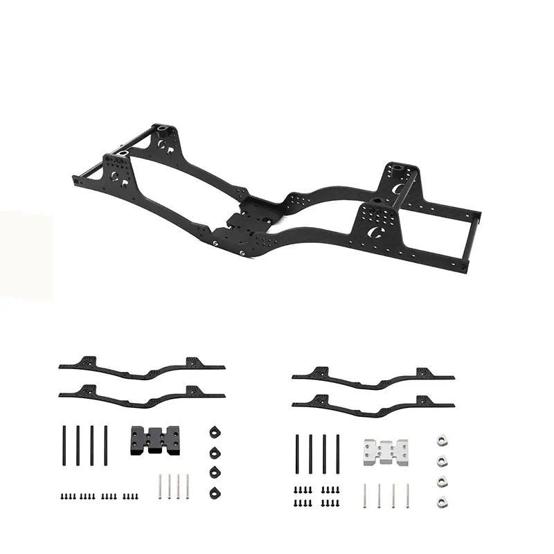 LCG Carbon Fiber assis Kit for Axial SCX10 I/II/III & Capra - Complete Frame Rail & Skid Plate Set