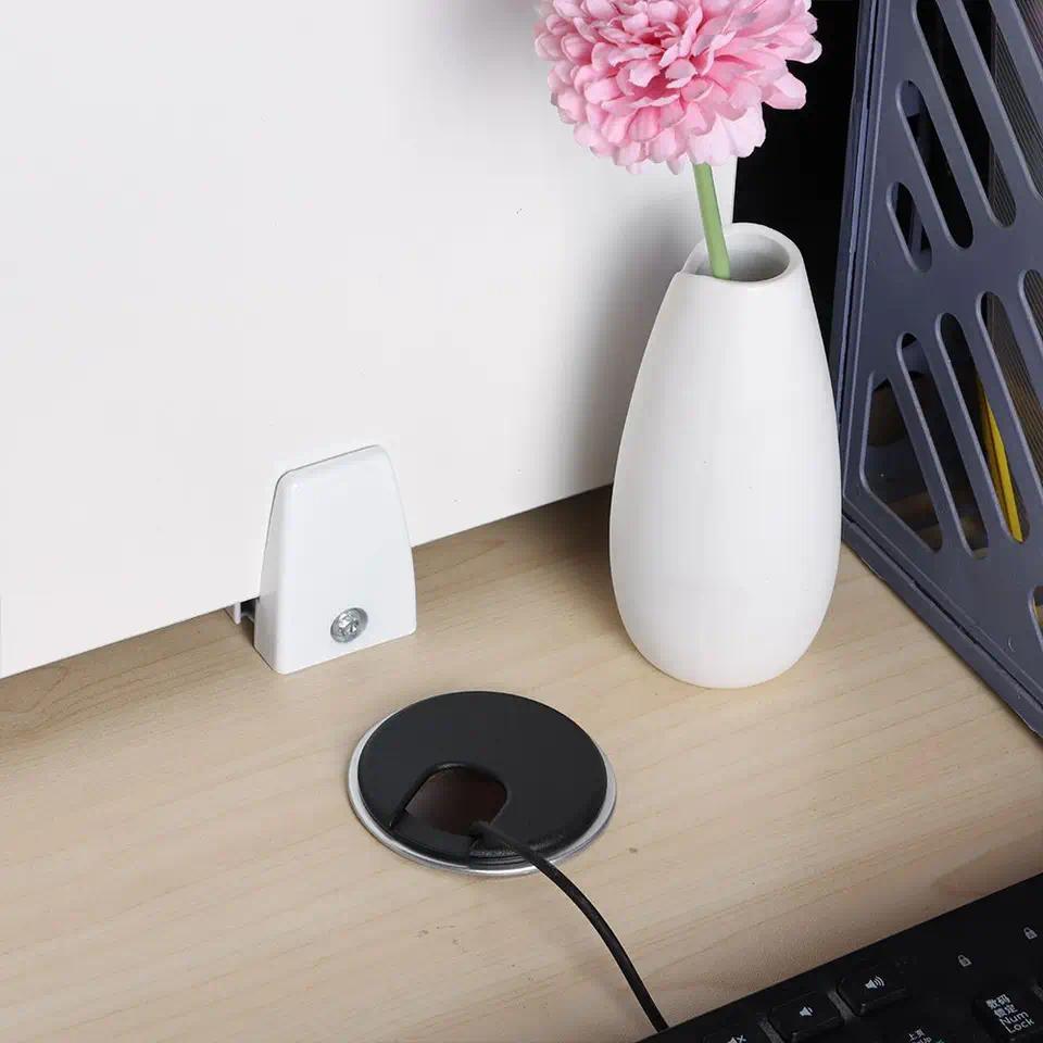 Penutup Lubang Kabel Meja 35/50MM, Grommet Komputer, Kotak Kabel, Penjepit Kabel, Gesper Kabel, Perl