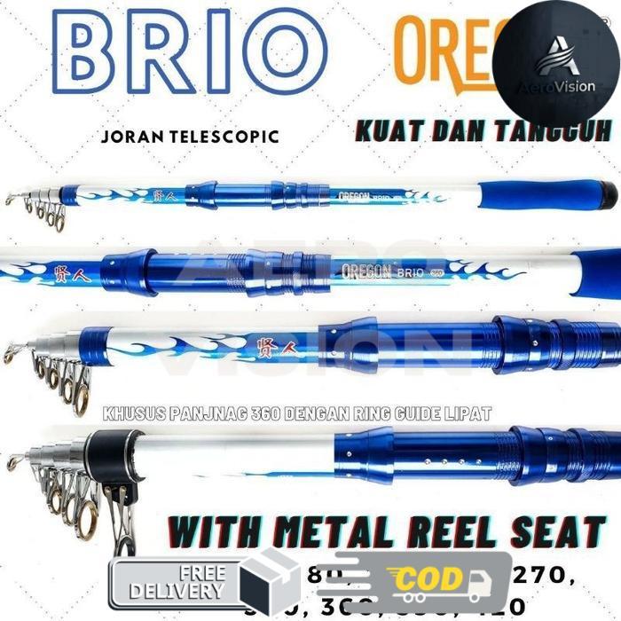Joran Surf 3.60cm Oregon Brio Bahan Carbon Kolongan Lipat Tegek
