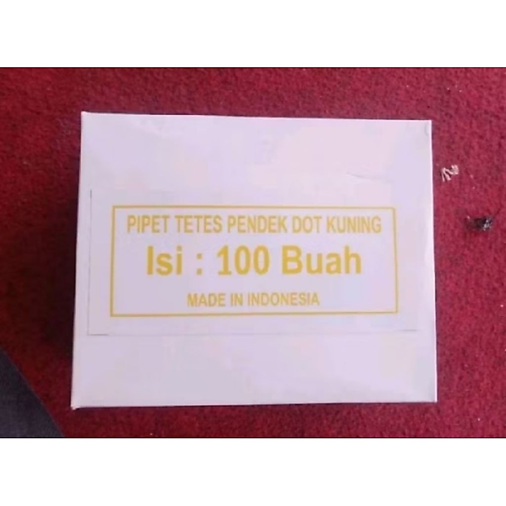 Pipet tetes kaca kuning(Dot kuning)