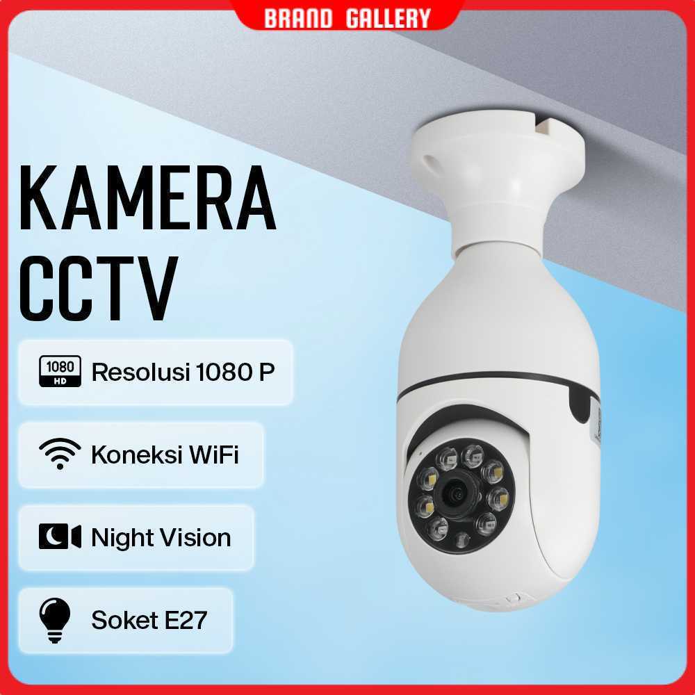 Kamera CCTV Indoor Bohlam WiFi IP Camera IR Detection E27 1080P 2MP - YS-2303
