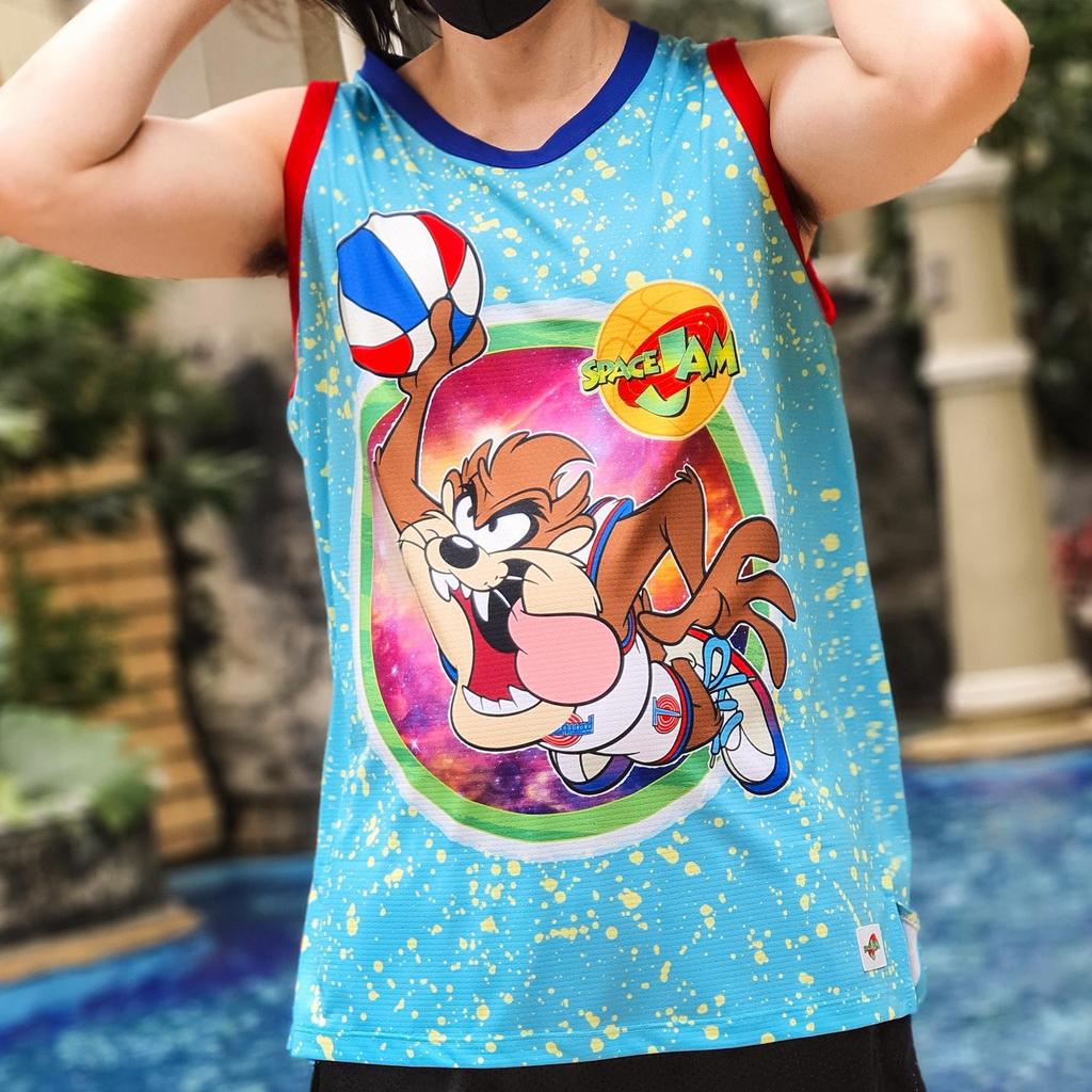 jersey basket space jam tune squad taz mania  pakaian olahraga