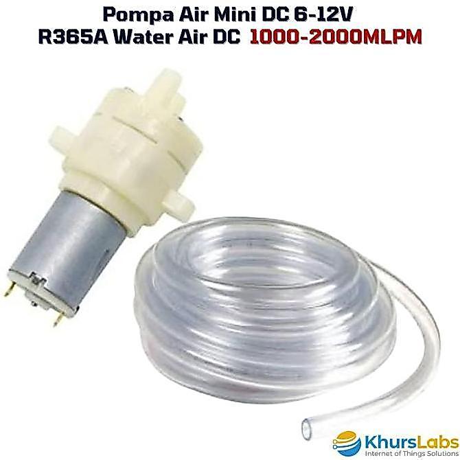 Pompa Air Mini DC 6-12V R365A Water Air DC Diaphragm Pump 1-2 Liter Per Menit