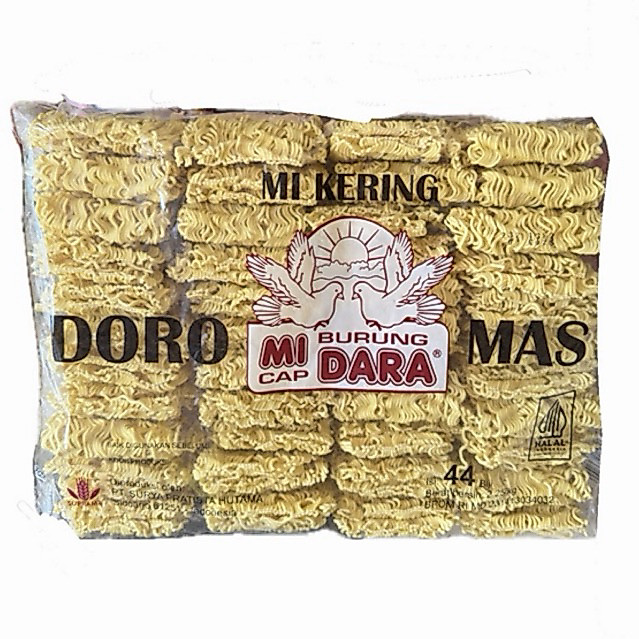 MIE KERING DORO MAS CAP BURUNG DARA ISI 44 BIJI BERAT 2,25KG