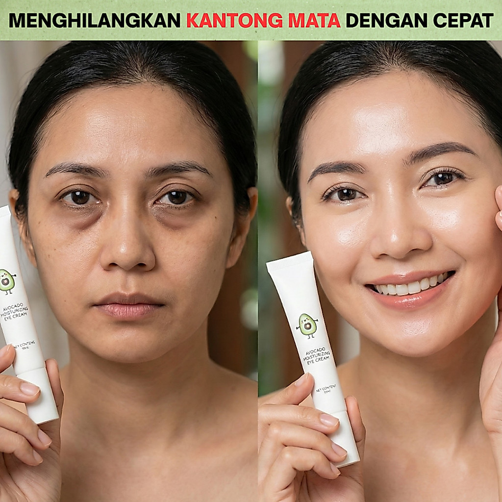 COD/15GR YAQINUO Avocado Eye Cream KRIM PENGHILANG MILIA LEMAK BAWAH MATA Krim Mata Rongyao Elastic 
