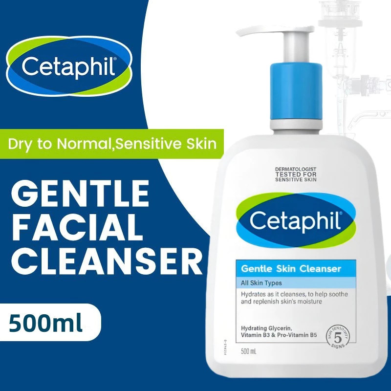Cetaphil Gentle Skin Cleanser 500ml / chetapil facial wash / cetaphil skin cleanser