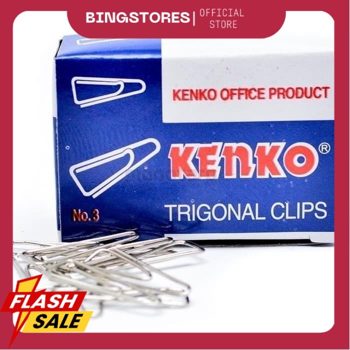 Kenko Paper Clip / Klip Kertas No. 1 3 5 / Trigonal Clip GM