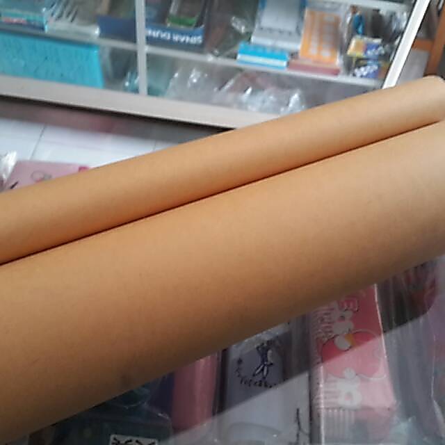 KERTAS SAMSON KOPI COKLAT SAMPUL BUNGKUS PAKET LEMBARAN PLANO BESAR TEBAL