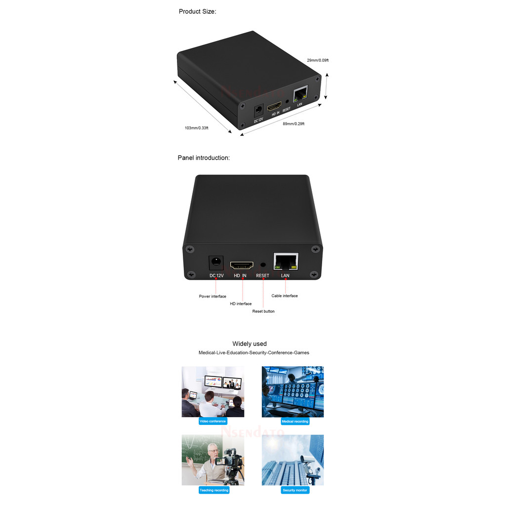H265 hdmi Auo Video Capture Grabber Box Encoder HDMI IPTV Video Streaming Capture Card Encoder For S