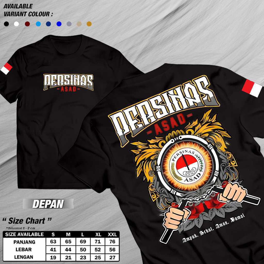 Baju Kaos Persinas Asad - Baju Pencak Silat Indonesia - Baju distro terbaru - Nyaman Dipakai - Kaos 