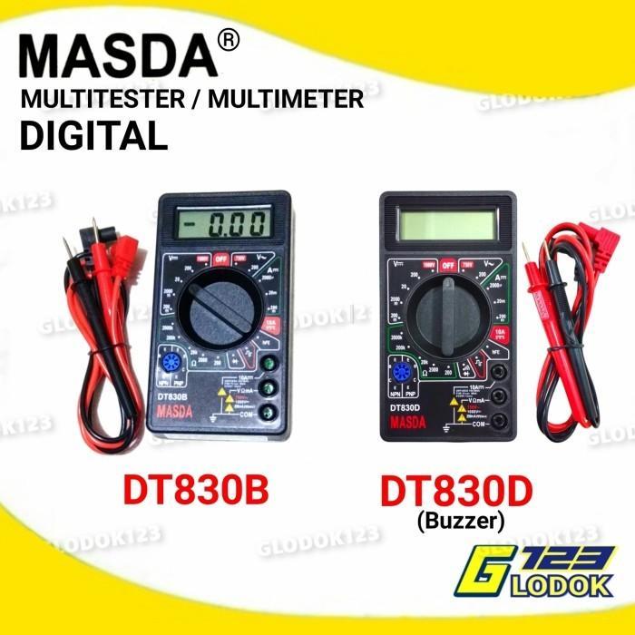 Multimeter Avometer Multitester Digital DT830B/DT830D Buzzer - DT830B
