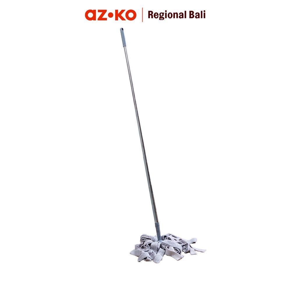 AZKO Krisbow Alat Pel Micro Fabric - Abu-Abu Floor Mop Pembersih Lantai Pel Lantai Cleaning Mop