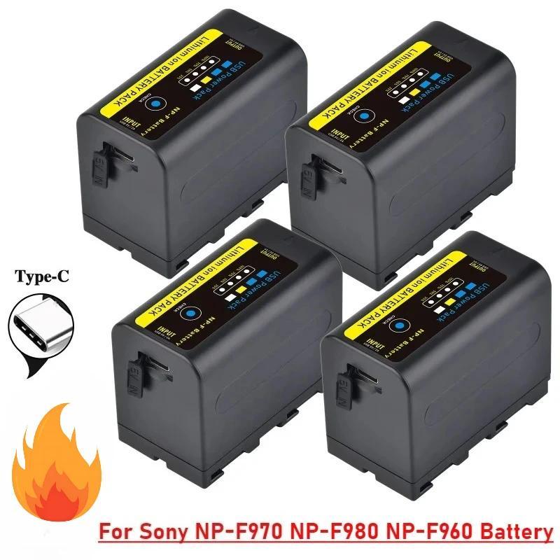 9600mAh 7.4V NP F970 LED Power Incator Battery for Sony NP F960 F970 NP-F550 NP-F970C CCD-TRV58 CCD-