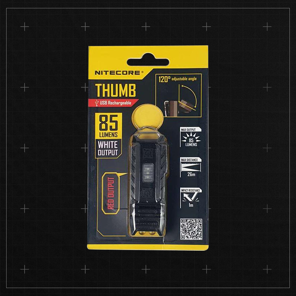 NITECORE  Dual Color LED USB Rechargeable  - THUMB NITECORE Keychain Light