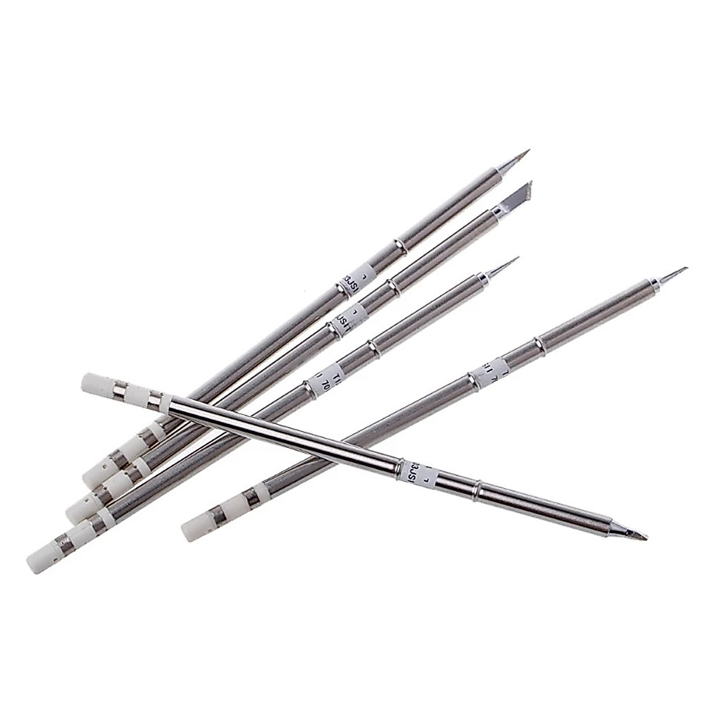 5pcs T12 Soldering Iron Tips Welng Tools Electric Soldering Iron For FX9501  912  FM2027  2028 Solde
