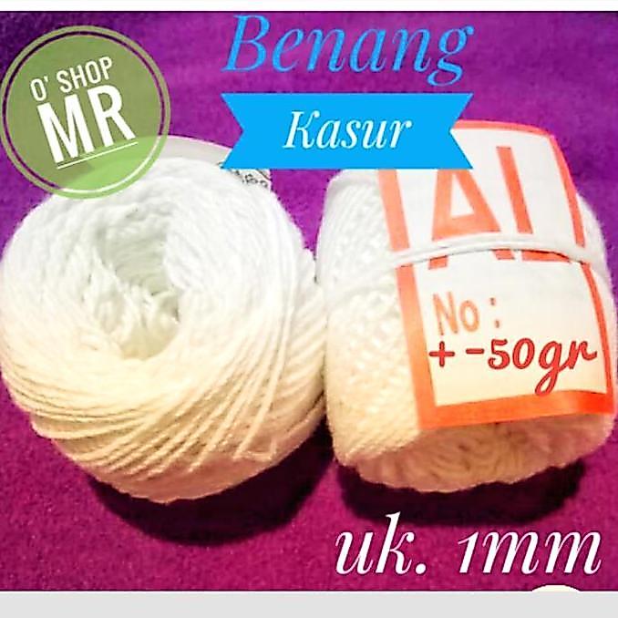 Benang Kasur (Rami) / Tali Bendera / Tali Ikat Uang Kertas (uk.1mm) Alqshop