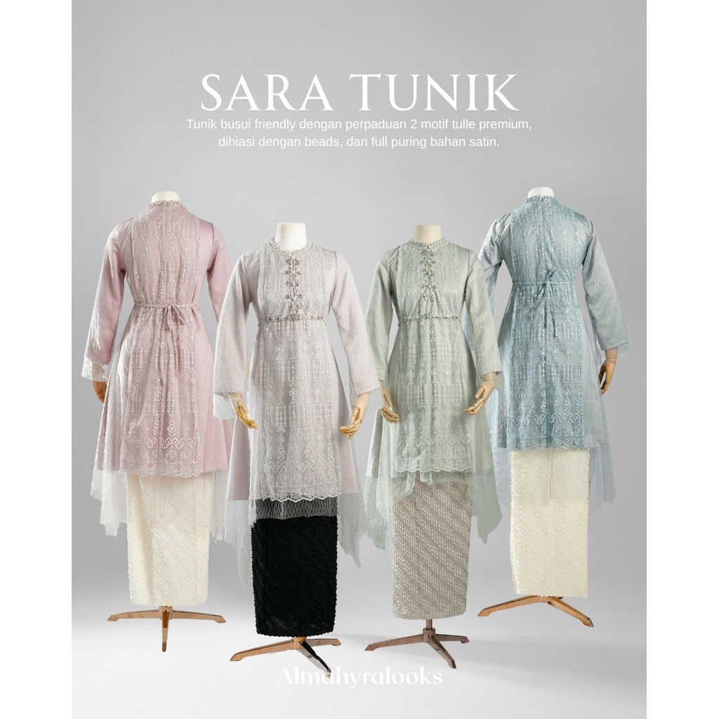 Almahyralooks - Sara Tunik [ATASAN SAJA] - Packing Tanpa Box
