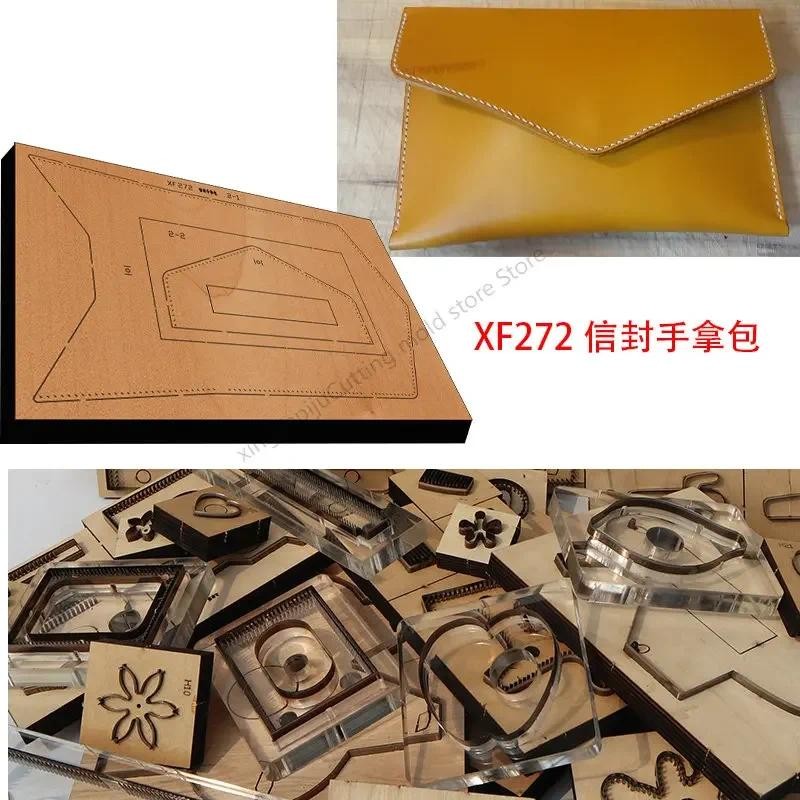 

New Japan Steel Blade Wooden Die Envelope Holding Bag Leather Craft Punch Hand Tool Cut Knife Mould XF272 Leather Craft Tools