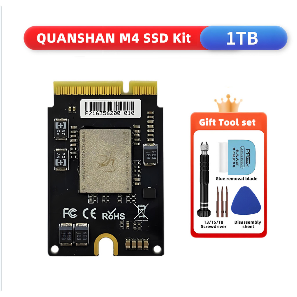 

NEW M4 Mac Mini SSD 2TB 1TB Internal Solid State Hard Disk M4 SSD Drive For MAC MINI M4 SSD Capacity Upgrade Toshiba/SanDisk