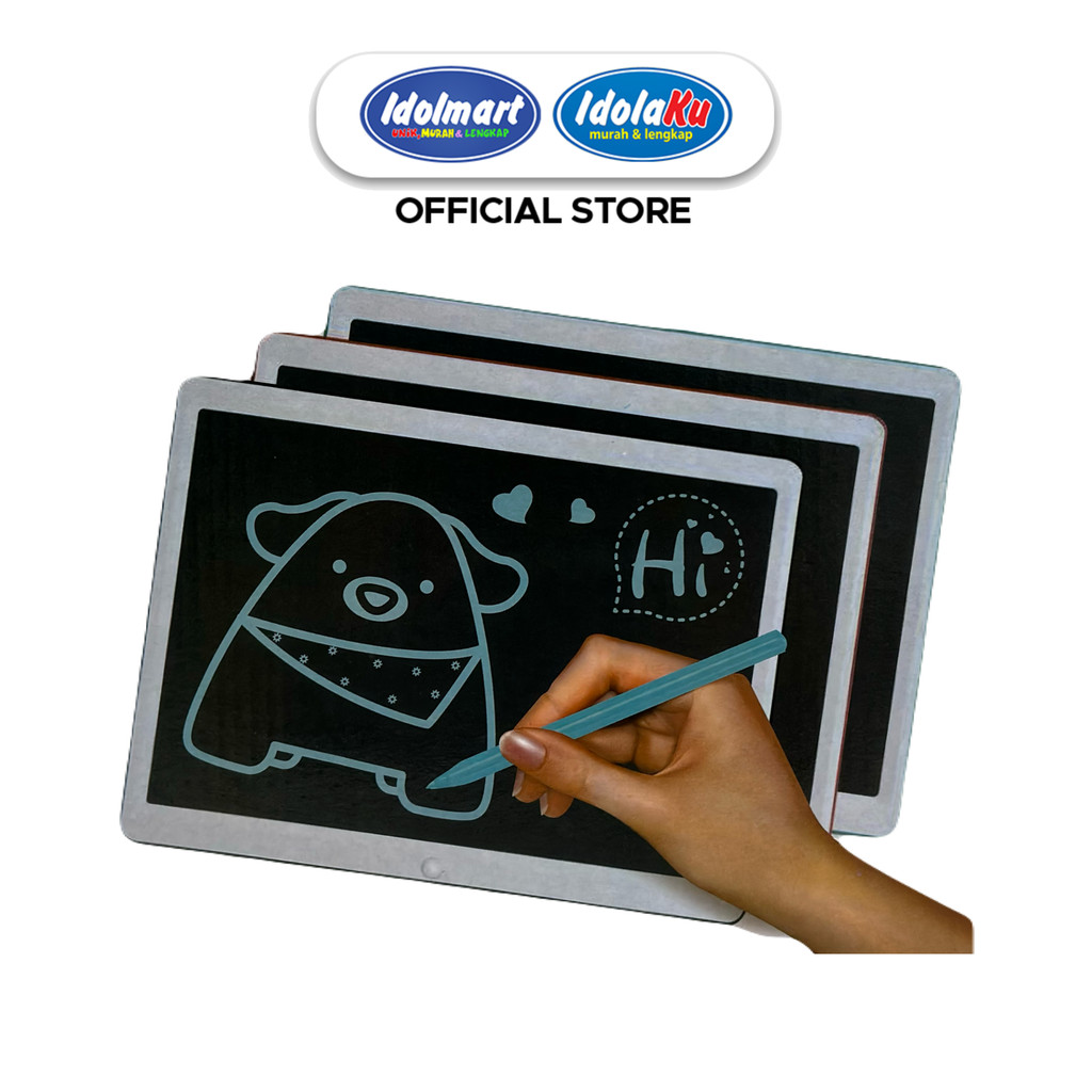 

IDOLMART LCD Writing Tablet 10 & 15 Inch Papan Tulis Elektronik Anak, Alat Gambar & Belajar