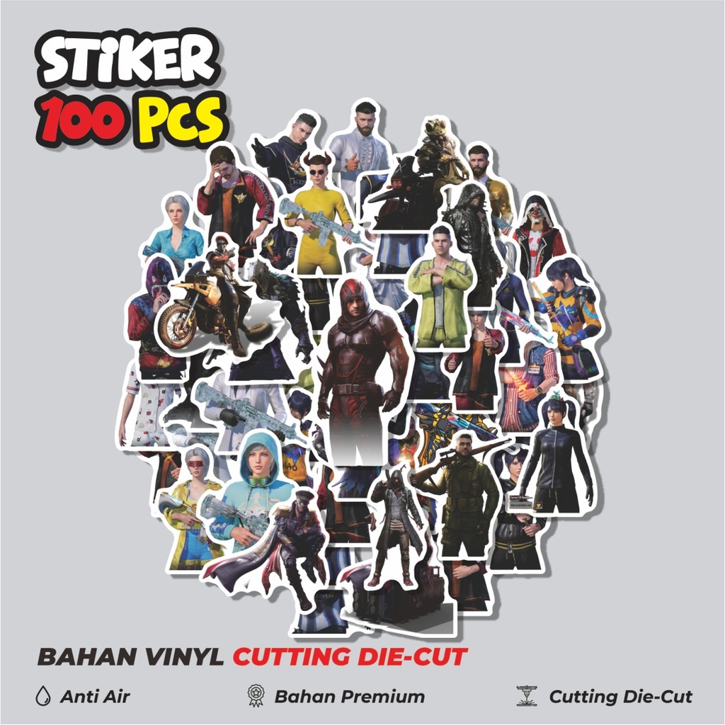 

Terbaru! 50 pcs Stiker Karakter Game Skin PUBG Dekorasi Lucu Kreatif untuk Notebook, Skateboard, HP