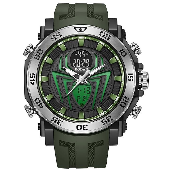 RODAN 8004 JAM TANGAN SPORT WATER RESISTANT 3 ATM FREE BOX - MERAH Terlaris