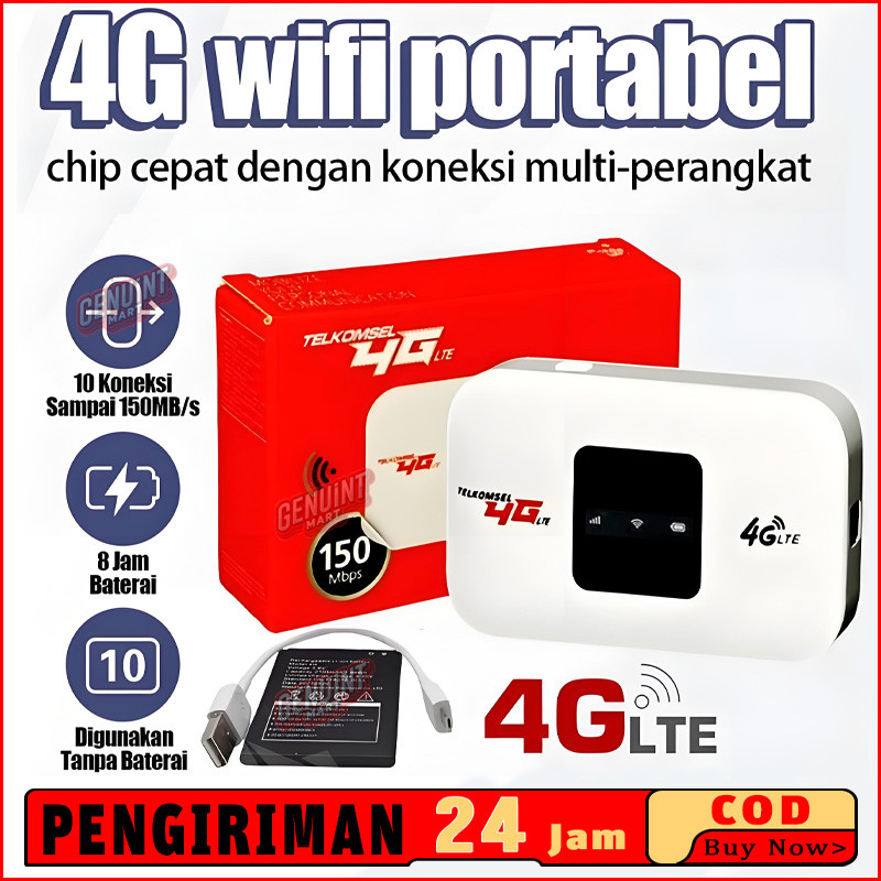 【Ready Stock】Modem WiFi Mifi 4G All Operator Portable USB 500Mbps // Router Hotspot Internet LTE Kec