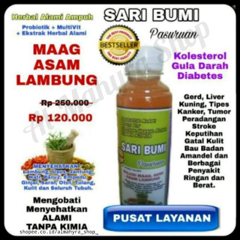 

JAMIN MURAH !!!Herbal Sari bumi pasuruan Almahyra_shop_(BISA LANGSUNG ORDER)