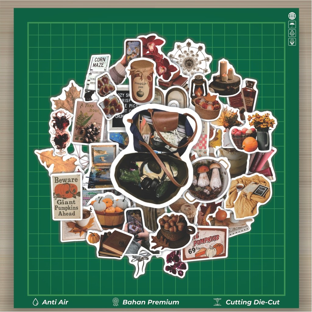 

Stiker Cutting Pack Stiker Summer Aesthetic Vintage Isi 100Pcs Series Aesthetic Lucu Keren Untuk Koper Bahan Vynil