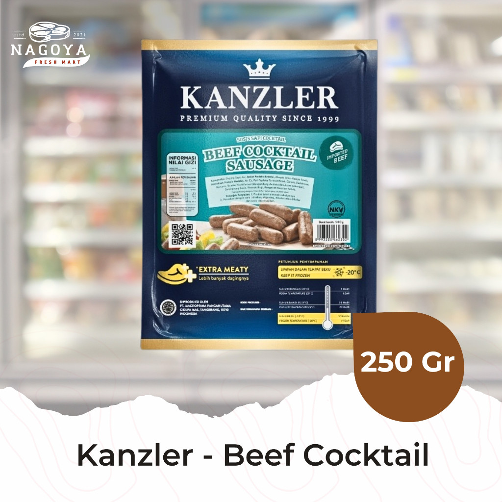 

Beef Cocktail Kanzler - 250 Gr | Sosis Sapi Ayam
