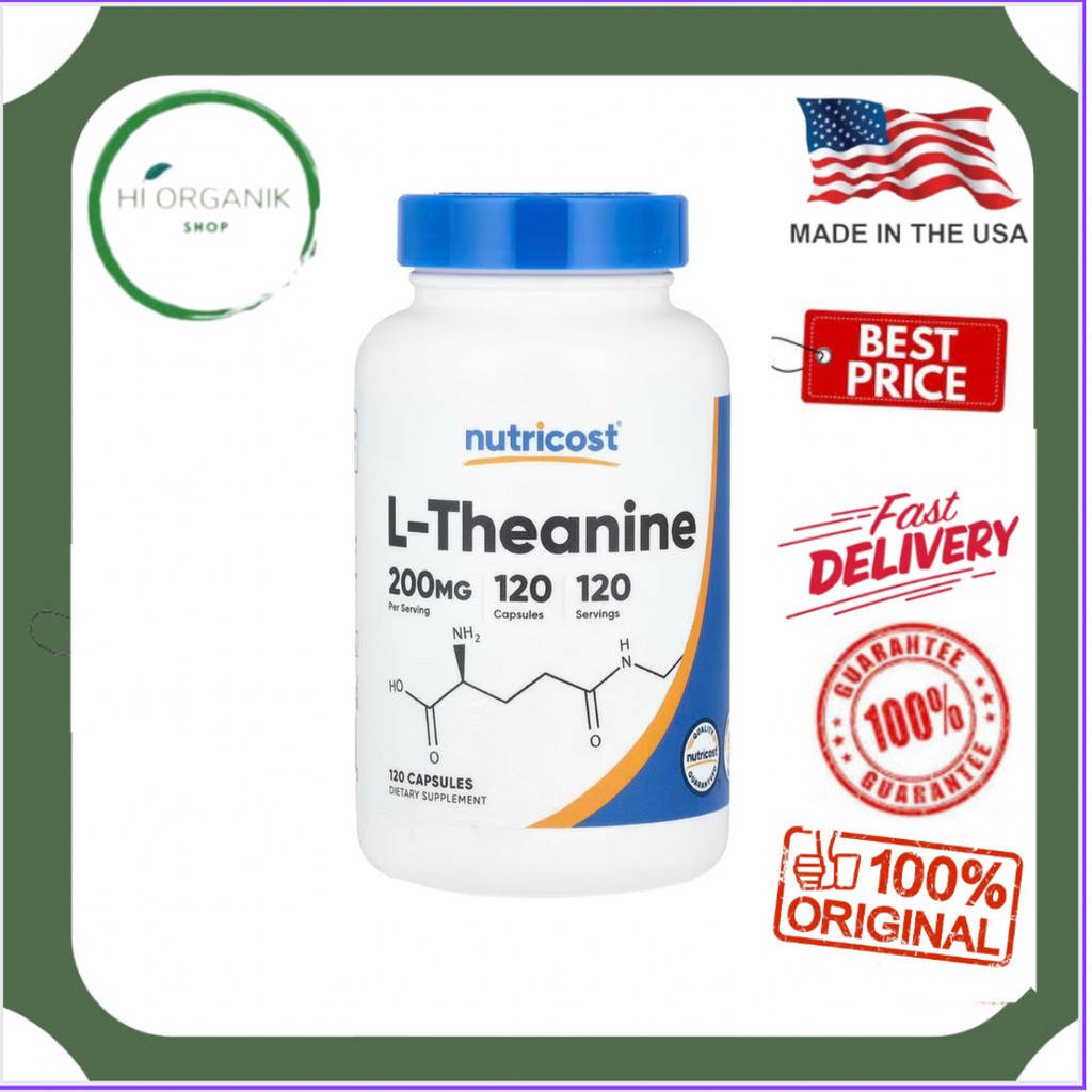 Nutricost L-Theanine 200 mg 120 Capsules