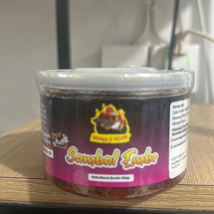 

HOT PRODUK Sambel embe geprek d’pojok Pedas 130 gram