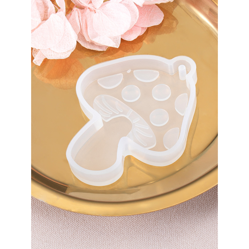 

1PC 4x5cm Mushroom Shaped Silicone Mold DIY Jewelry Earring Pendant Keychain Crystal Crafts Casting Tools
