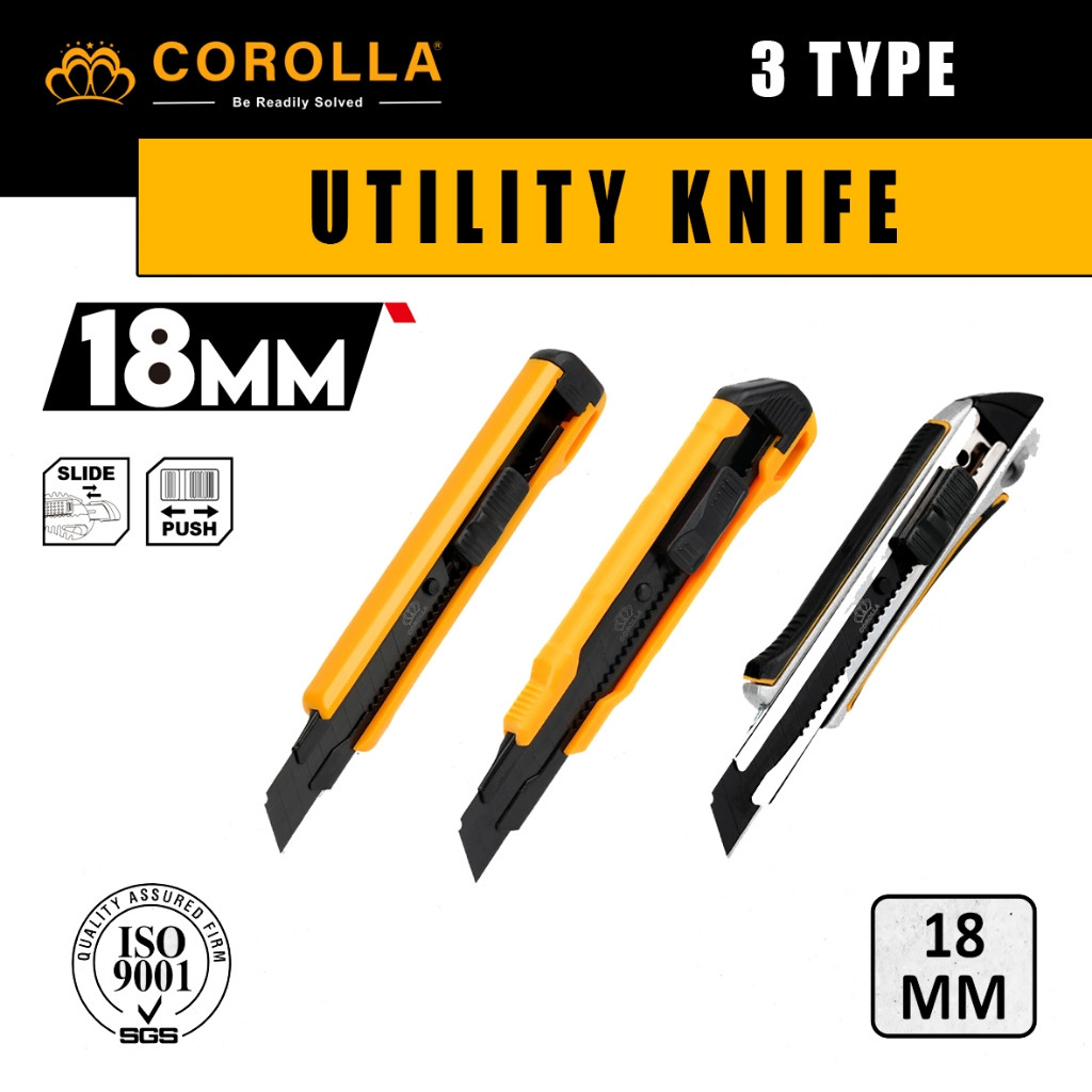 

Corolla Cutter Pisau / Cutter Stainless Cuter Pisau Cutter Stanless Multifungsi Tahan Karat
