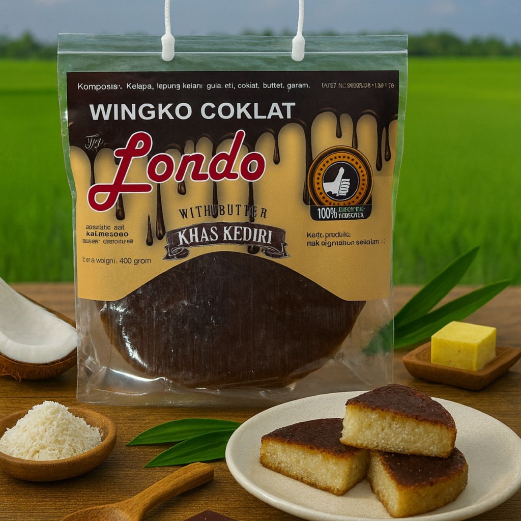 

Wingko Londo Khas Kediri Coklat Kue Basah Tradisional