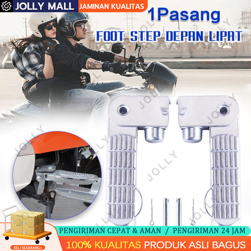 Footstep Front / Foot Step Depan Lipat Pijakan Kaki Depan Universal Sepeda Listrik 1 Set Pijakan Kak