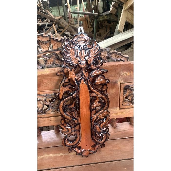 blawong keris dari kayu mahoni ukir ukiran keraton jogja termurah finishingan