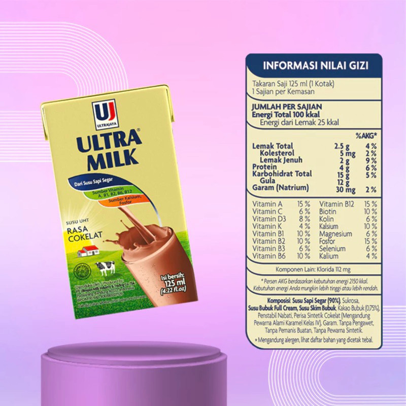 

Ultra Milk (3 Varian Rasa) (125ml) BON