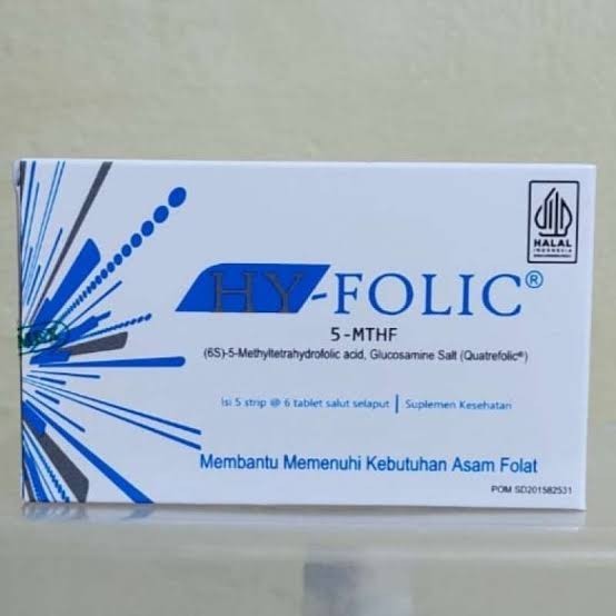 HY-FOLIC HY FOLIC hyfolic asam folat perbox
