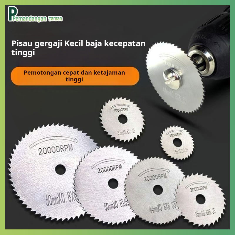 Bor listrik bundar gergaji bilah set baja berkecepatan tinggi gergaji kecil gergaji mini mini woodwo