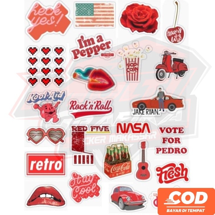 

Stiker Tumblr terbaru motif campur keren Aesthetic waterproof