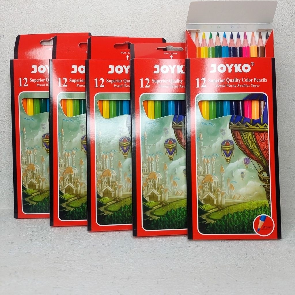 

New PENSIL 12 WARNA PANJANG CP-100 / perdus isi 12 pakPremium