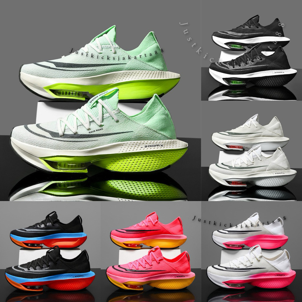 Sepatu Running Shoes Pria Air Zoom Alphafly Next% 123 Black Volt Kenya Ekiden Japan Tosca Watermelon