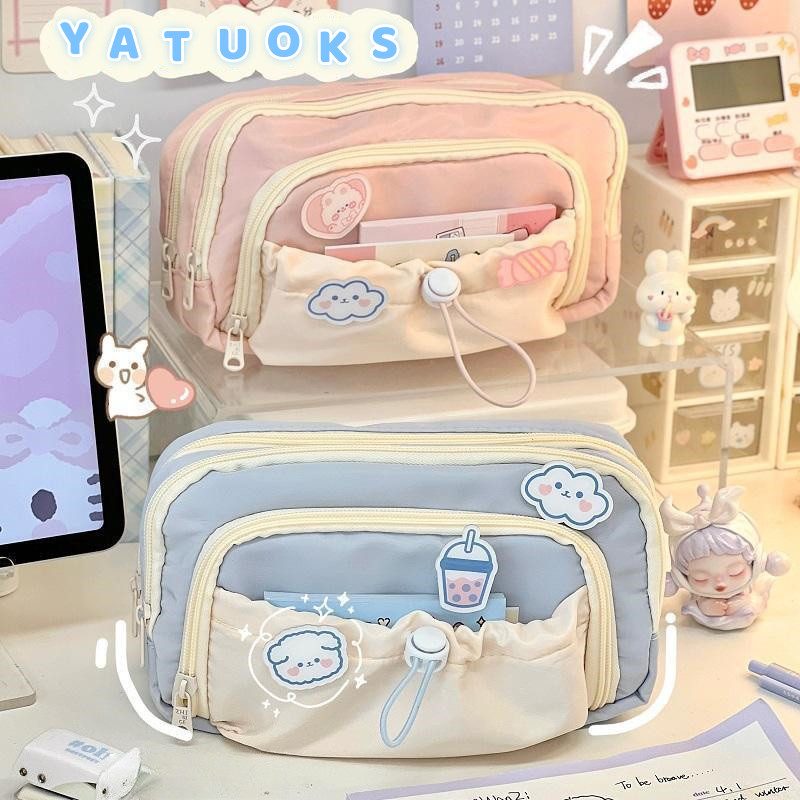 

Kotak Pensil Tempat Alat Tulis Aesthetic Tas Pena Tempat Pencil Tas Pensil Kapasitas Besar