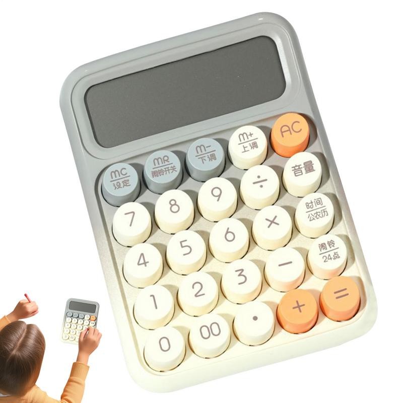 

Mechanical Calculator Desk Calculator Mechanical Large Display Big Buttons Desktop Aesthetic Calculation Tool For School
