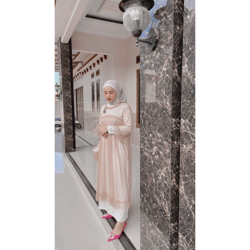 OUTER AMORA TILE DOTY //GAMIS MIX TILE DOTY// FASHION MUSLIM//GAMIS KONDANGAN
