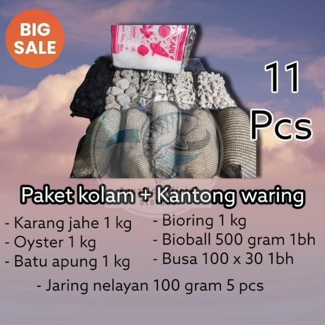 Paket media filter koi siap pakai / paket media filter kolam ikan / paket media filter kolam koi / p
