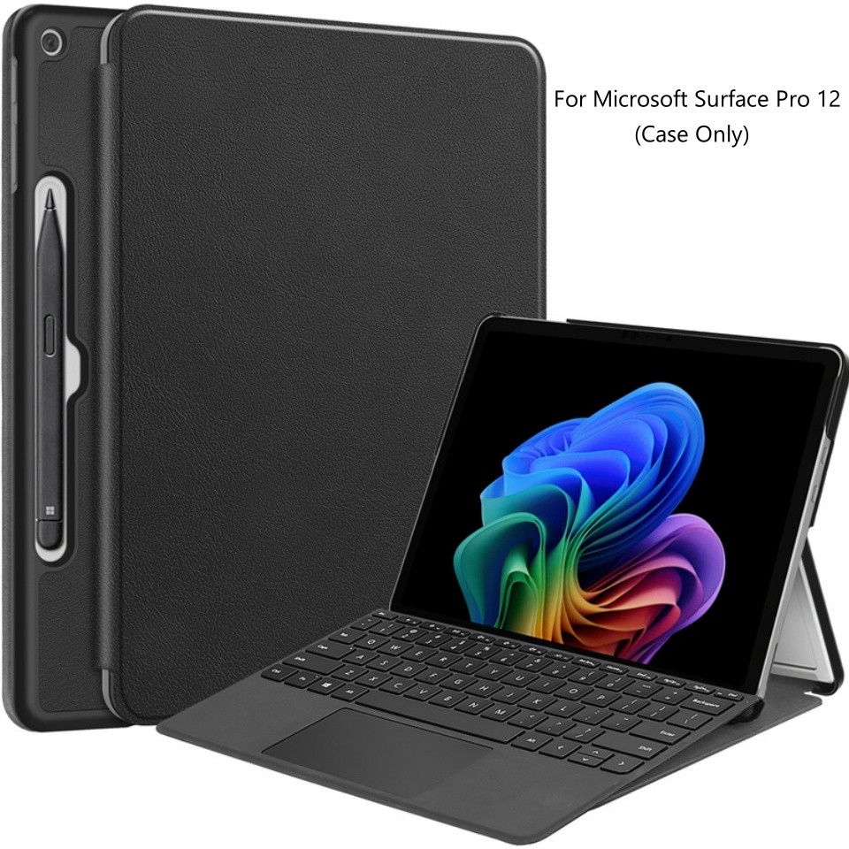 For Microsoft Surface Pro 12 inch Case Folng Stand Smart Folio Cover for Microsoft Surface Pro 12 20