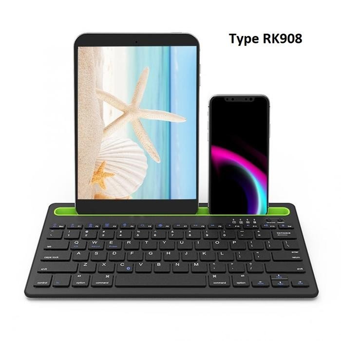 

Keyboard Wireless Bluetooth Smartphone Stand For iPhone iPad Android - Type RK908